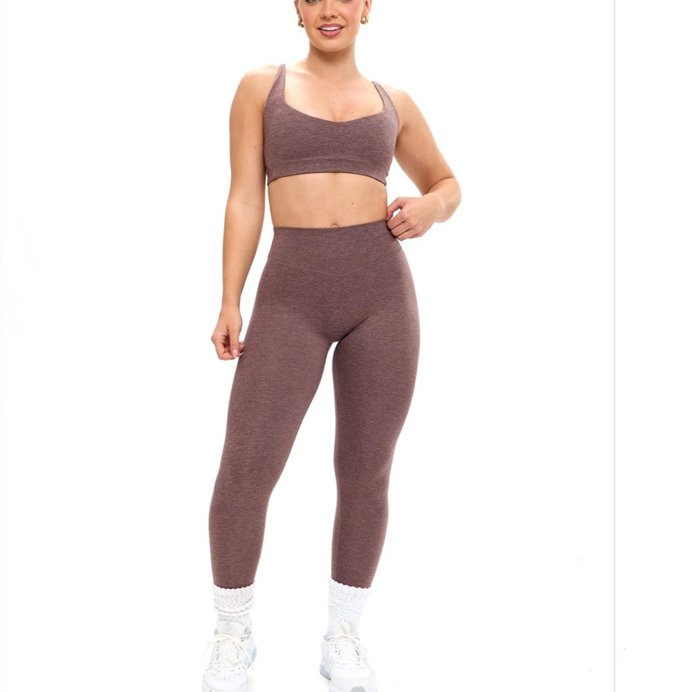 Nwt mocha berry dream heather leggings